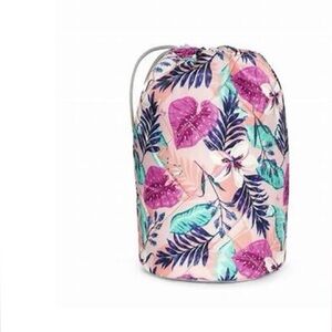 Lug Tumbler Drawstring Storage Pouch. Azalea Pink. NWT